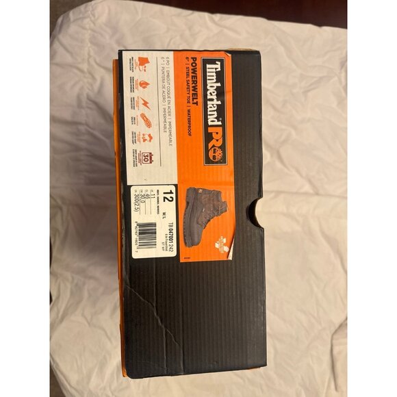 Timberland PRO Mens 6" DIRECT ATTACH Waterproof Work Boots Size 13 Black Soft - Picture 2 of 5